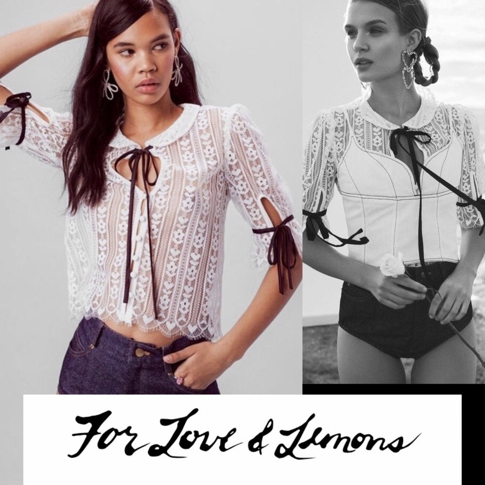 NWT FOR LOVE AND LEMONS Dakota blouse!